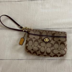 Coach Logo Wristlet